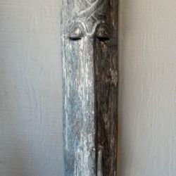 WOODEN AFRICAN MASK PATIO DECOR 