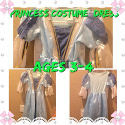 Princess Costume Dress Age 3 - 4 OBO