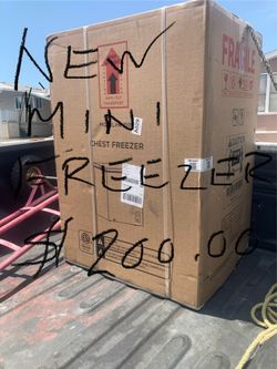 BRAND NEW MINI FREEZER CHEST.  Paid over $300 on Amazon