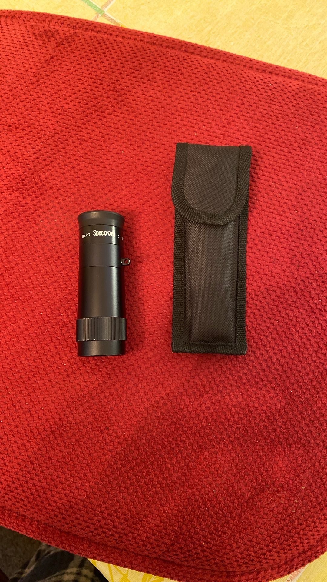 Specwell Monocular 7° 8x20 Extra Short Focus Black Case, Made in Japan