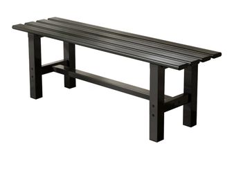 150cm long black bench
