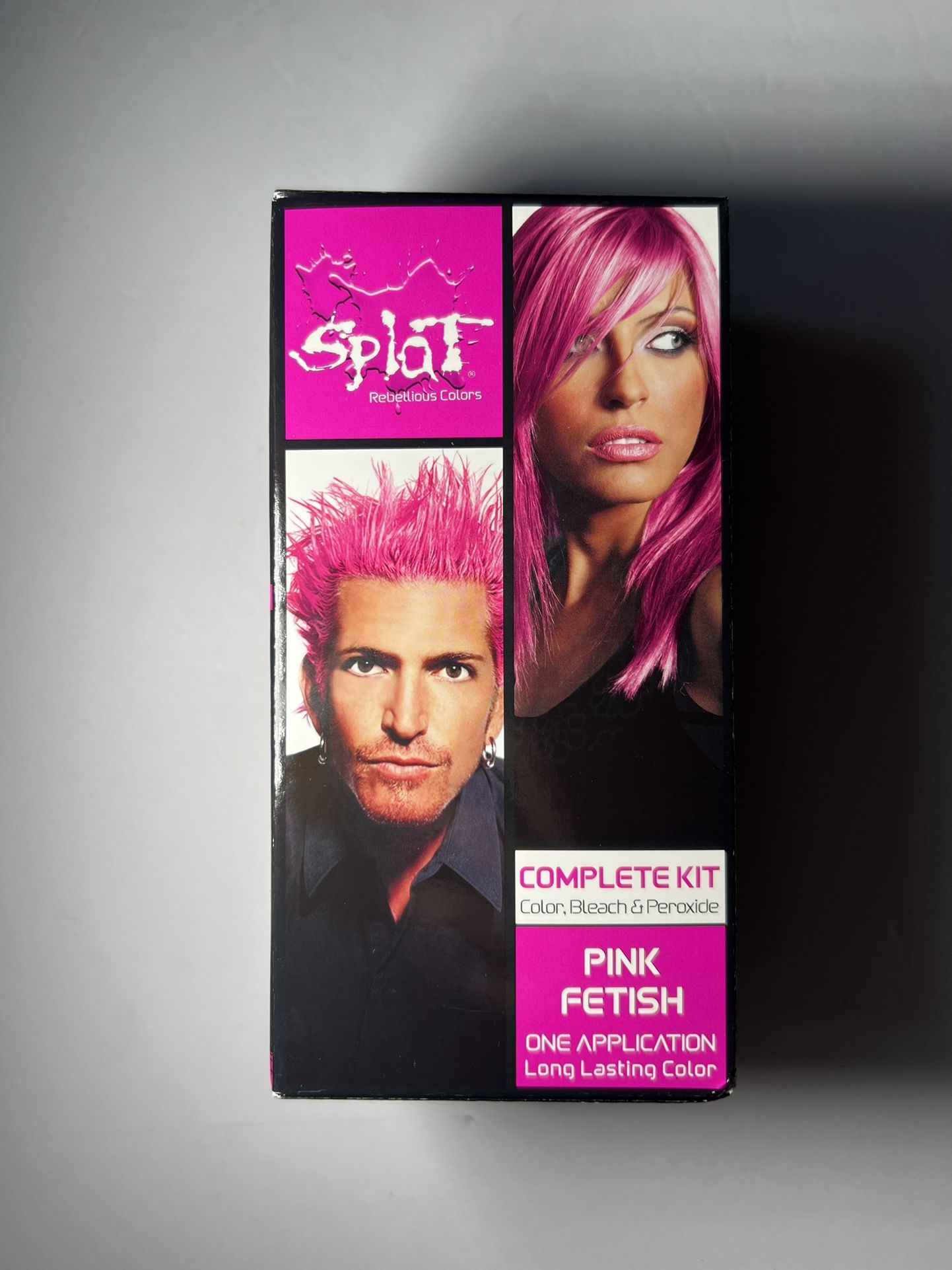 Splat Rebellious Colors Semi-Permanent Hair Dye, Pink Fetish Complete Kit NIB