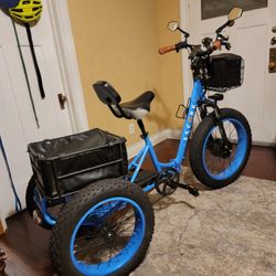 2 Score FJ18 Fat Tire Electric Trike Bike