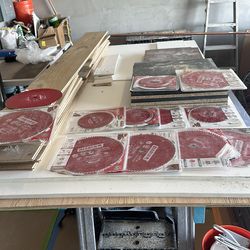 Used Diablo blades  7-12”80teeth +  5- 40/60 teeth 8 1/4”