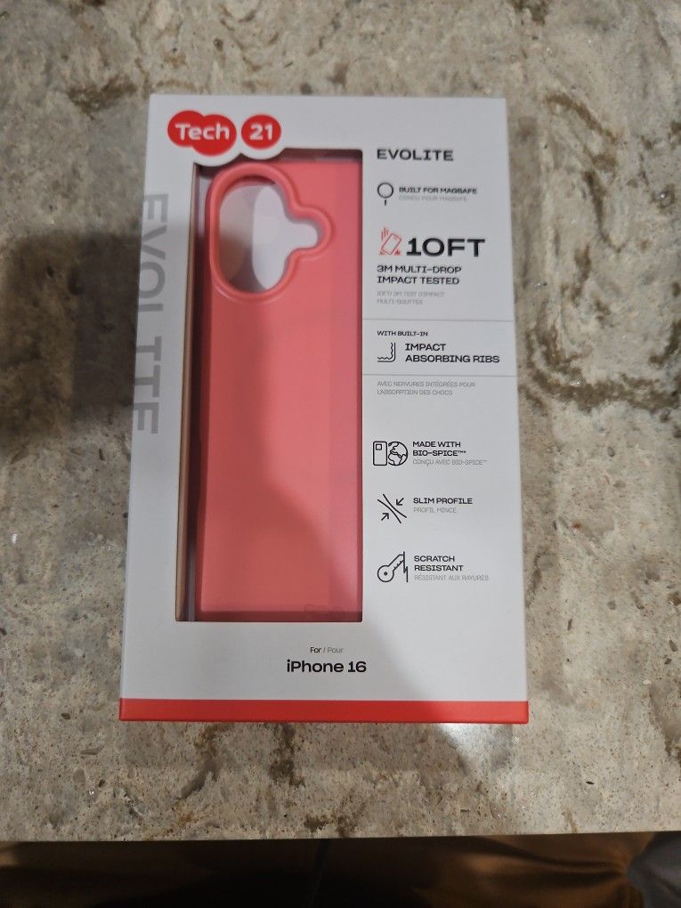 Evolite Tech 21 Iphone 16 Case, Punk, Brand New