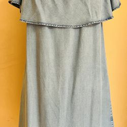 Forever 21 Brand Soft Denim Mini Dress, Medium