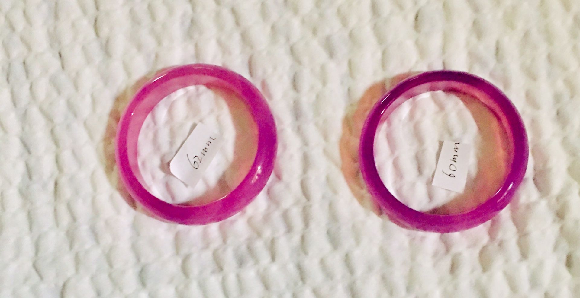 Jade bracelet, pink purple