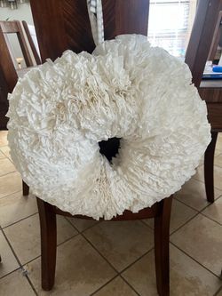 Coffee filter wreath