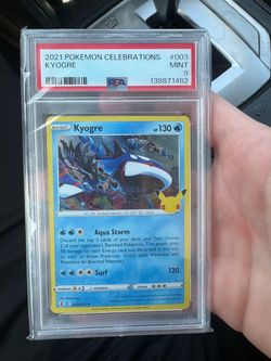 PSA 9 Kyogre 2021 Pokemon Celebrations #003/025