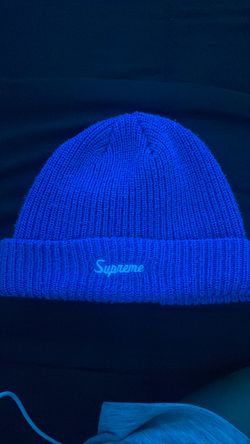 Blue supreme beanie