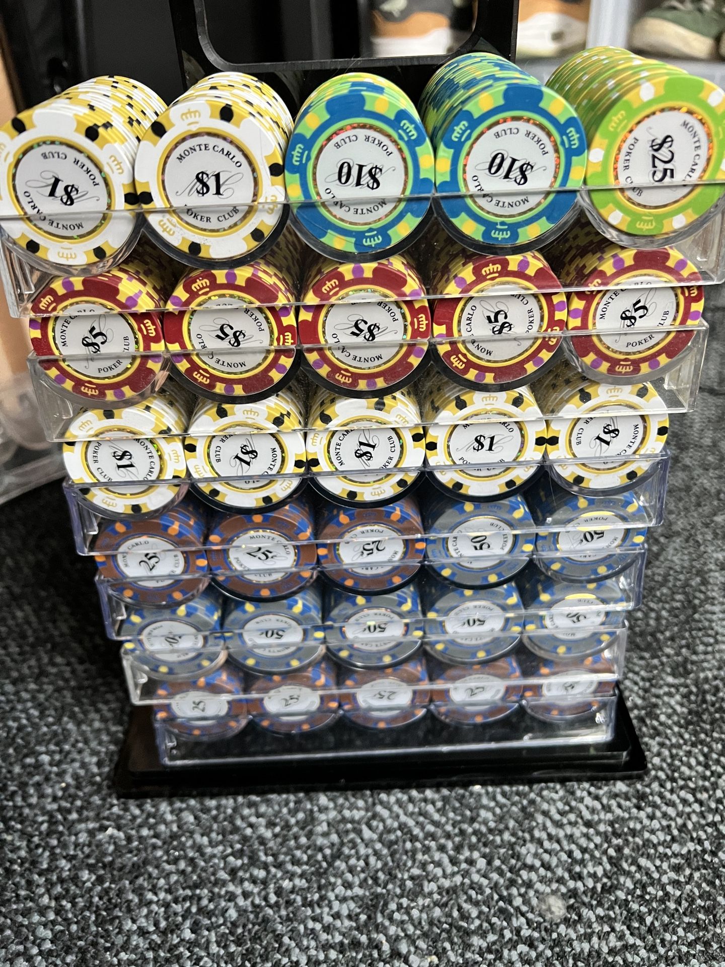 Monte Carlo Poker Chips