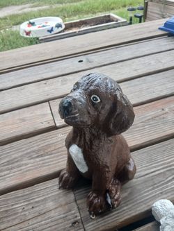 Vintage Concrete Puppy