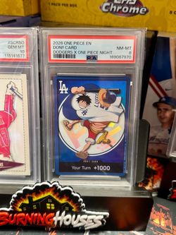 2026 ONE PIECE PROMOS DODGERS X ONE PIECE NIGHT DON!! CARD PSA 8