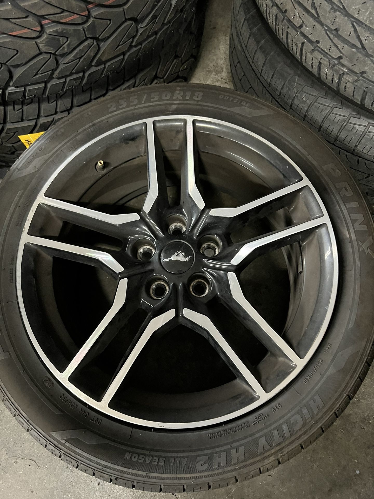 18 Inch Oem Mustang Rims & Good Tires