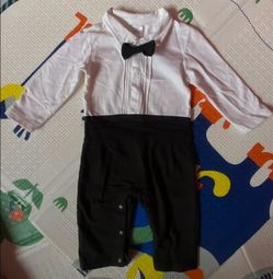 $8 baby's tuxedo romper size 9-12 months.