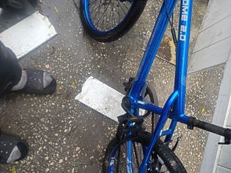 Blue BMX Bike