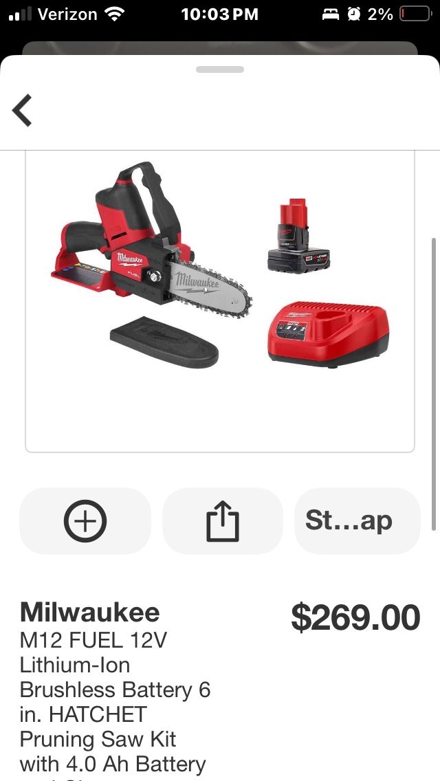 Milwaukee M12 Pruning