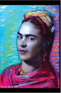 Frida Kahlo Blue Poster Print