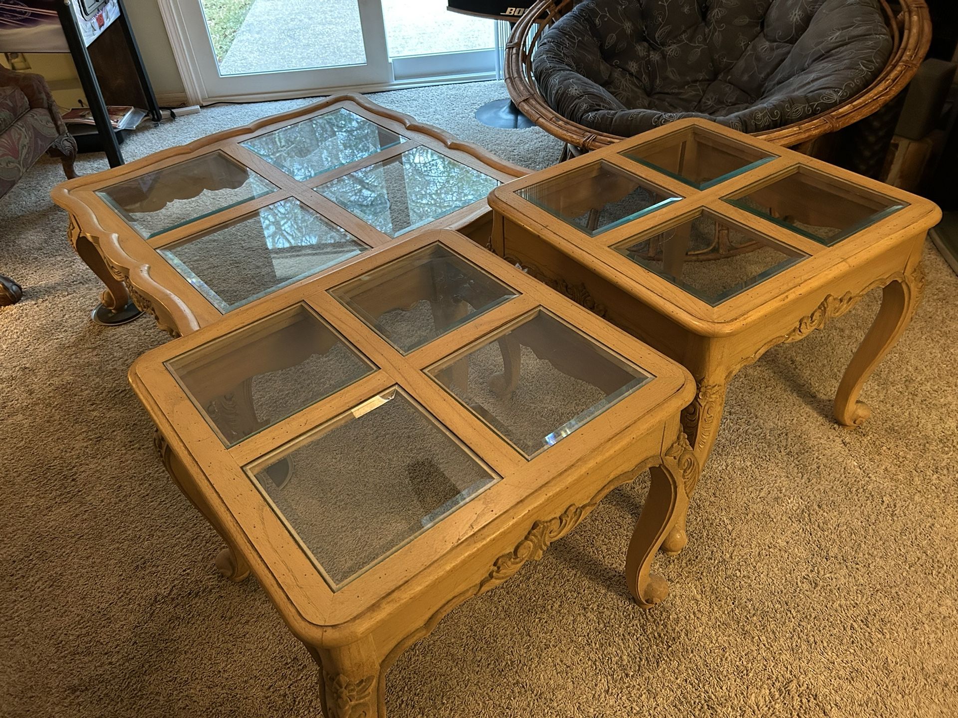 Coffee Table and 2 End Tables