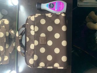 Dabney Lee Brown Travel/Makeup Bag