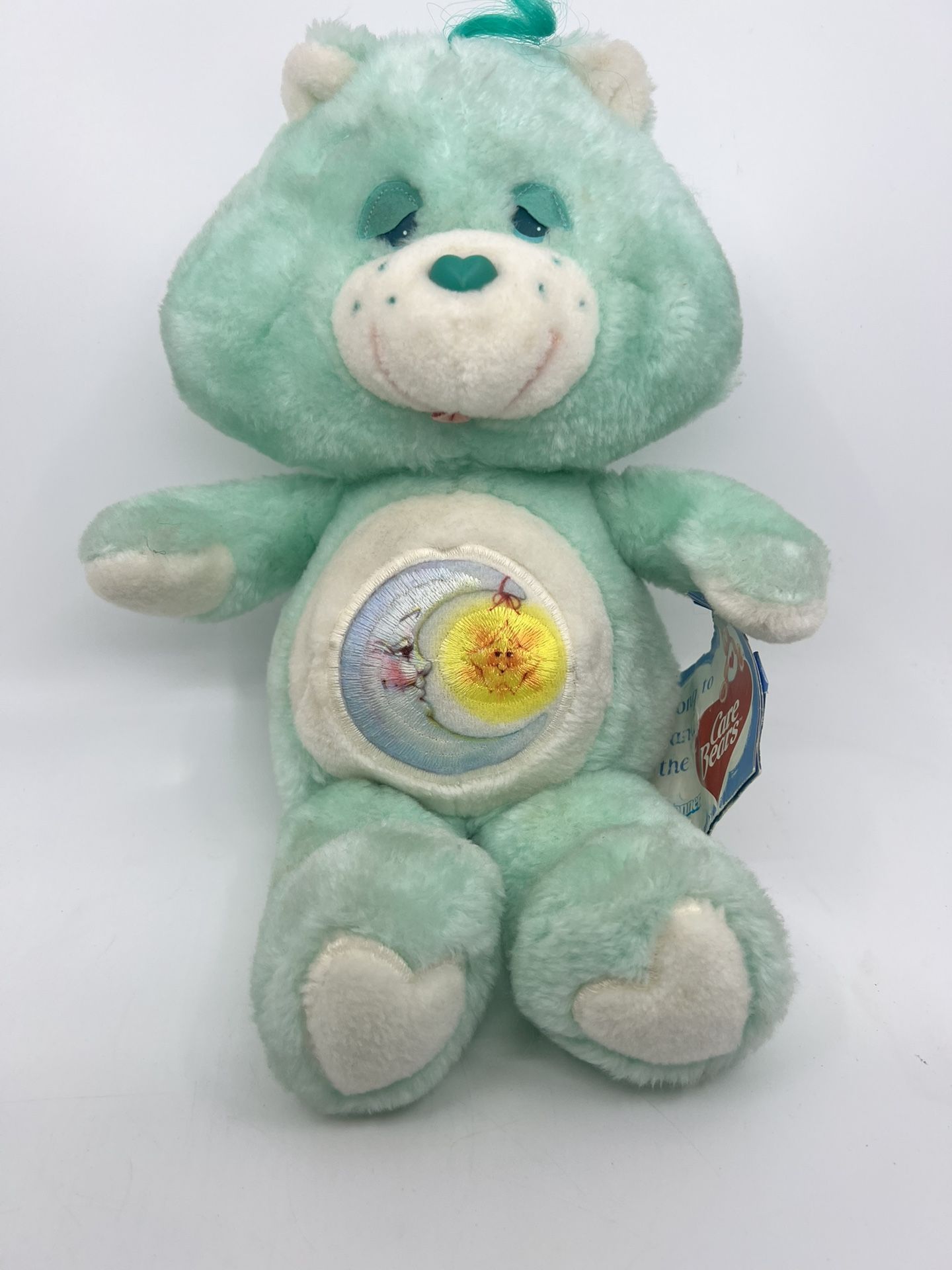 Vintage 1983 Care Bear Plush Bedtime Bear Kenner 13" With Original Tags
