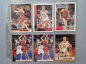 Six Steve Kerr Basketball Cards