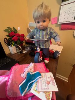 Bitty baby and tricycle
