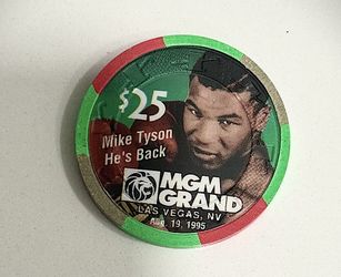 Collectiable Poker Chip Mike Tyson