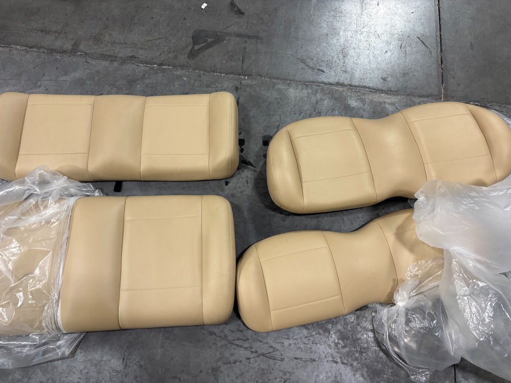OEM Club Car Light Beige (New style 2024) Premium Front and Rear Seat Set