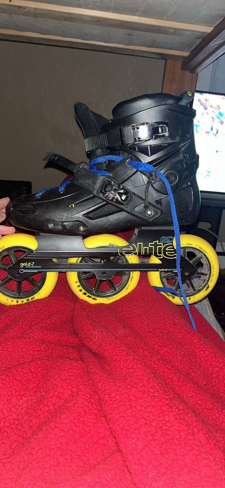 These Are Black Elite Skates
