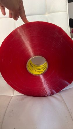 3M Large Roll Red Double-Sided Tape