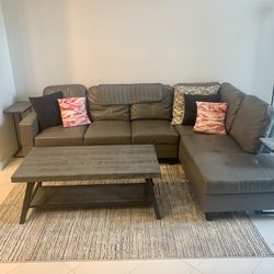 Furniture Set (Couch, Tables, Media Console)