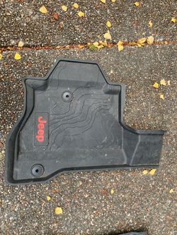 Jeep Accessories Including Laser cut custom waterproof mats as well as handles and a fire extinguisher holder (mats Cut For 2020 Gladiator truck) Thumbnail