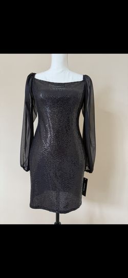 Disco Dot Square Neck Dress