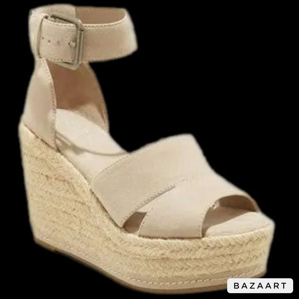 SZ 10 Espadrille Wedge Pumps microsuede by universal threads