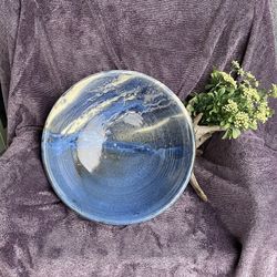 Beautiful Large Pottery Homestead Decorstive/Fruit Bowl