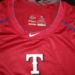 Texas Rangers Dri Fit Shirt Medium Size $20 Firm!