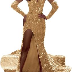 Gold Prom Gown