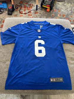 NFL New York Giants Large Blue #6 Jaxson Dart Jersey 