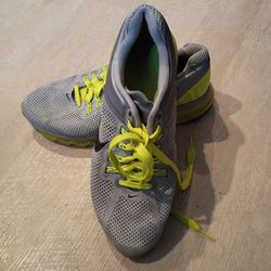  Nike Air Max  Gray Neon Running Shoes 