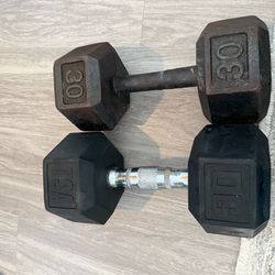 30lb (pair) dumbbell / weights