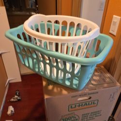 2 Laundry Baskets
