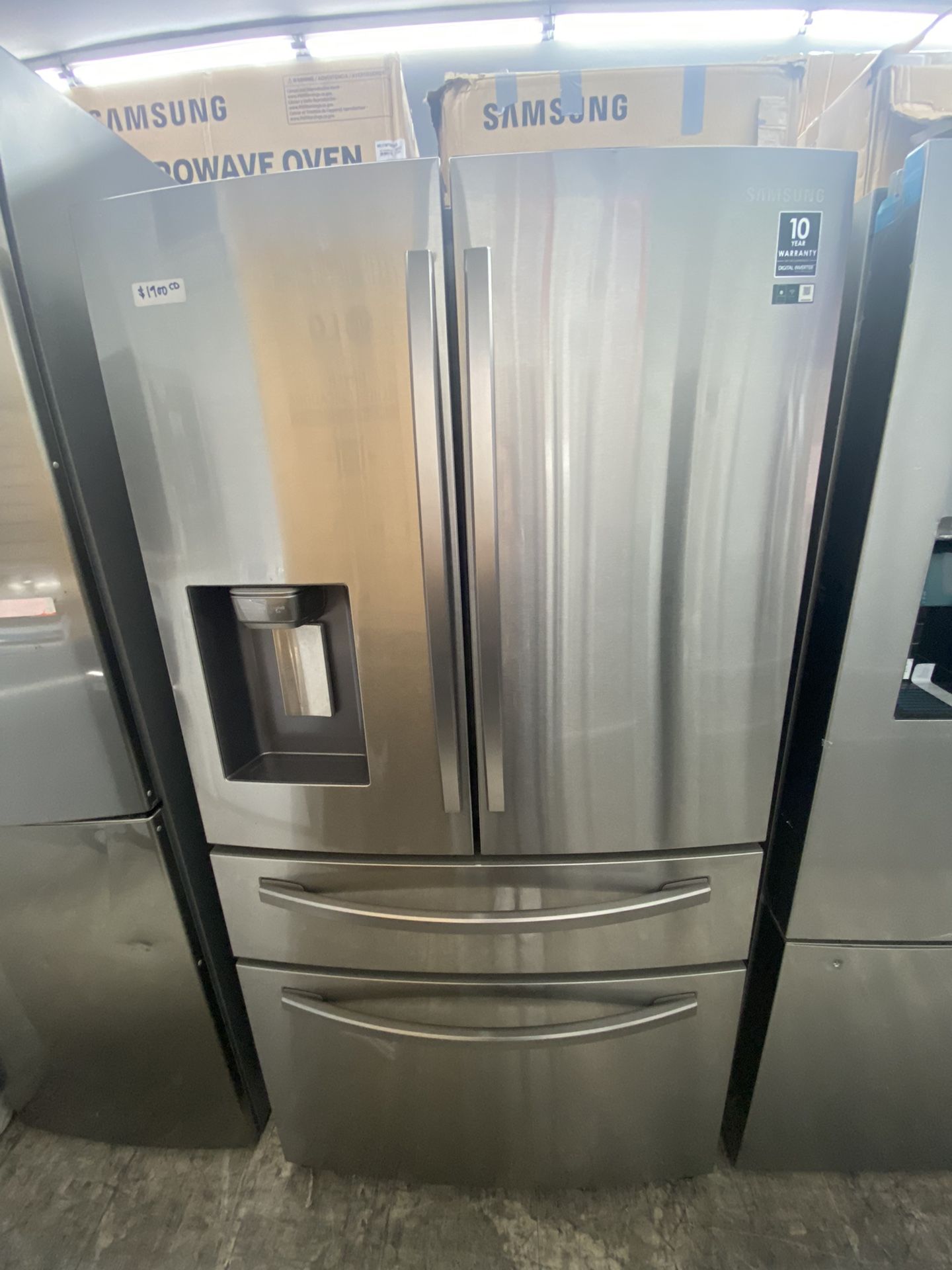 2021 Samsung Stainless Steel Counter Depth 4 Door Fridge