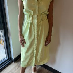 House Of Harlow “Butterfly” Vegan Leather Dress NET SZ Small