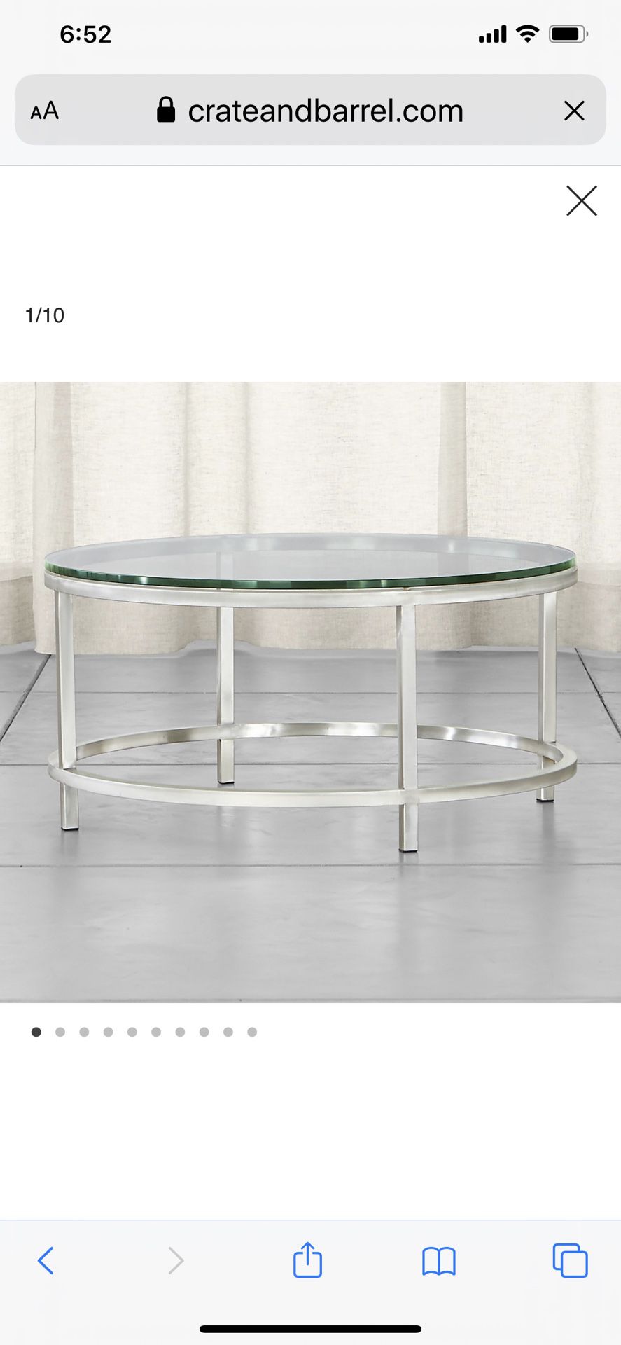 Crate and Barrel Era Table Collection