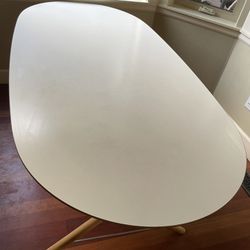 Oval Dining Table  With The Size Of 72 3/4 X 35 1/4 “ 