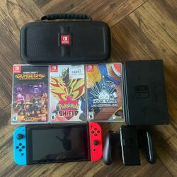Nintendo Switch With Games