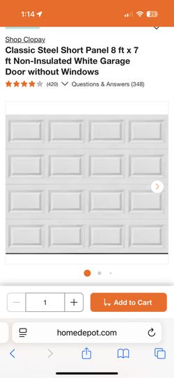 Garage Door 8x7