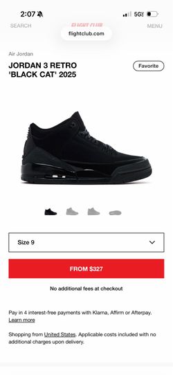 Jordan 3 blackcat 2025