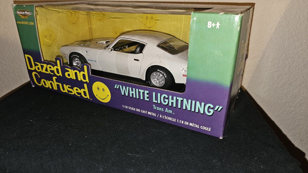 Ertl Dazed & Confused 1973 Pontiac Trans AM White Lightning 1:18 Diecast Movie 